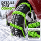 🚗🏍️ Adjustable Motorcycle Tire Chains – Anti-Slip Traction Straps for Snow & Mud