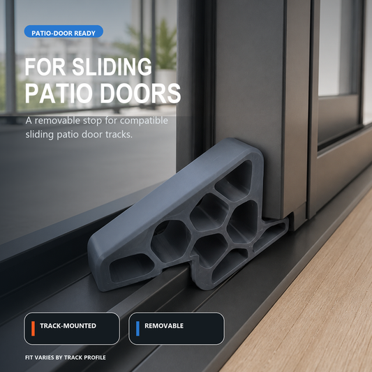 Secure Track Door Stop– Keep Windows & Balcony Doors Secure
