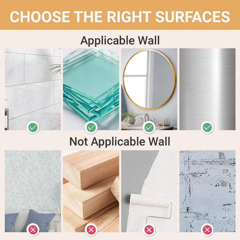 Stojak do przechowywania z przyssawkami i otworem odpływowym