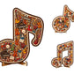 Wooden Musical Note Jigsaw Puzzle