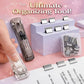 🔥2 Pcs Portable Binder Clip Stapler, Non-Destructive Paper Clam Dispenser for Office, Home, School