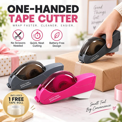 📦 LIMITED-TIME 50% OFF! ✂️Portable Tape Cutter – one-hand operation, hidden blade for safety. Fits 12/19mm tape.🛡️