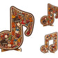 Wooden Musical Note Jigsaw Puzzle