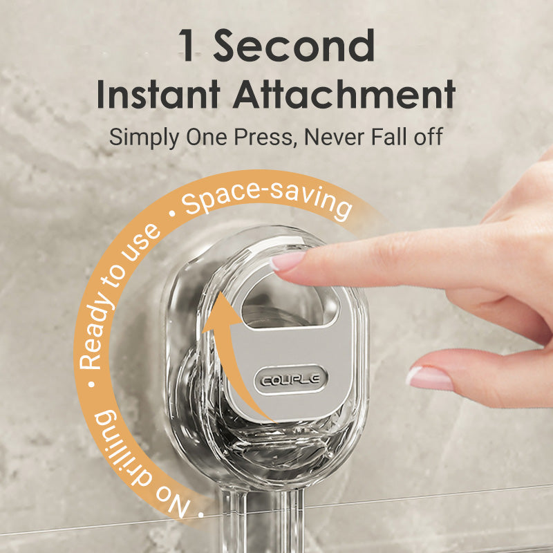 Stojak do przechowywania z przyssawkami i otworem odpływowym