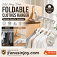 🥼Hang clothes anywhere you want！Portable Foldable Clothes Hanger