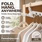 🥼Hang clothes anywhere you want！Portable Foldable Clothes Hanger