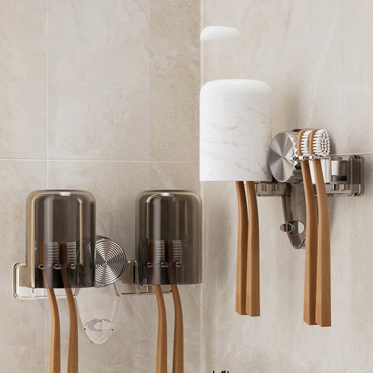 💥Hot Sale🔥4-Slot Toothbrush Rack with Vacuum Suction