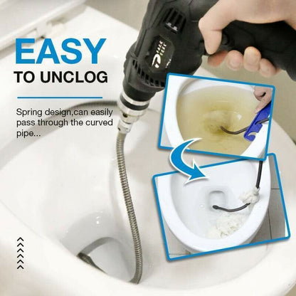 🚿 Drill-Driven Drain Auger – Clear Tough Clogs Fast