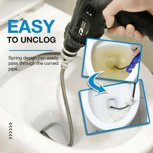 🚿 Drill-Driven Drain Auger – Clear Tough Clogs Fast