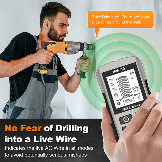 🔥💯Wielofunkcyjny ręczny wykrywacz metalu i ścian