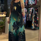 🌿Women’s Loose Printed Sleeveless Maxi Dress💕
