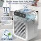 Mini portable air conditioner with cooling and humidification functions