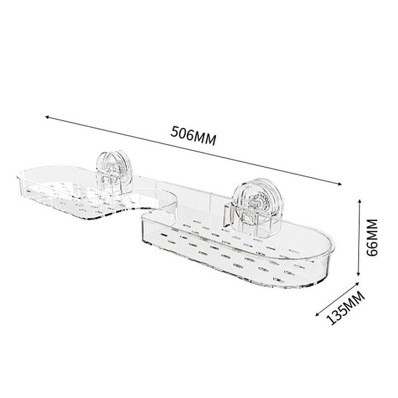 Półka łazienkowa z przyssawkami