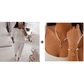 ✨Women's Long Sleeve Top & Pants Set – Soft Elastic Fabric, WFH-Ready & Comfy for Daily Errands