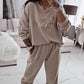 ✨Women's Long Sleeve Top & Pants Set – Soft Elastic Fabric, WFH-Ready & Comfy for Daily Errands