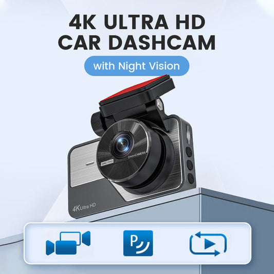🎁Oferta ograniczona czasowo🔥Kamera samochodowa 4K Ultra HD z funkcją noktowizora