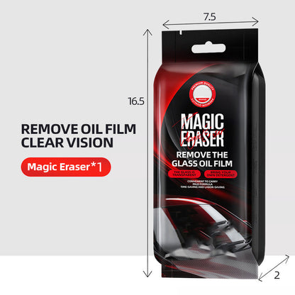 Magiczna gąbka do czyszczenia folii na szybach samochodowych