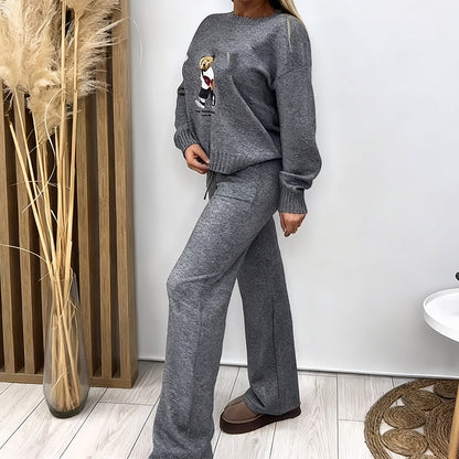 Dwuczęściowy zestaw damski w swobodnym stylu