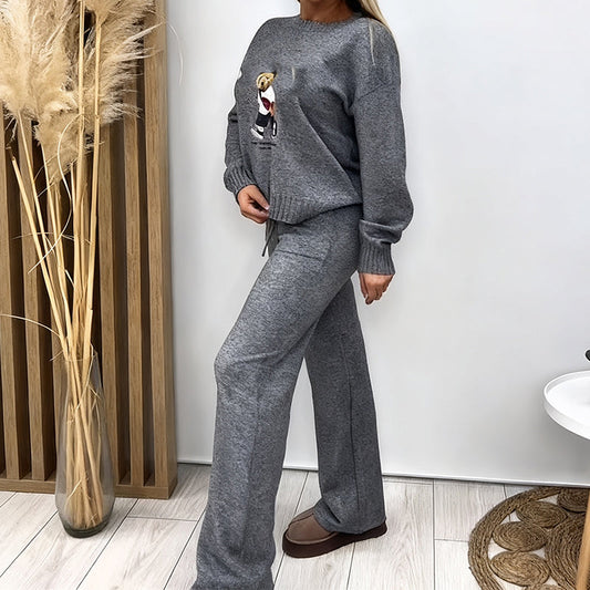 Dwuczęściowy zestaw damski w swobodnym stylu