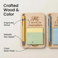 Funny Wooden Sticky Note Holder with Pen