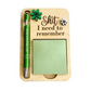 Funny Wooden Sticky Note Holder with Pen