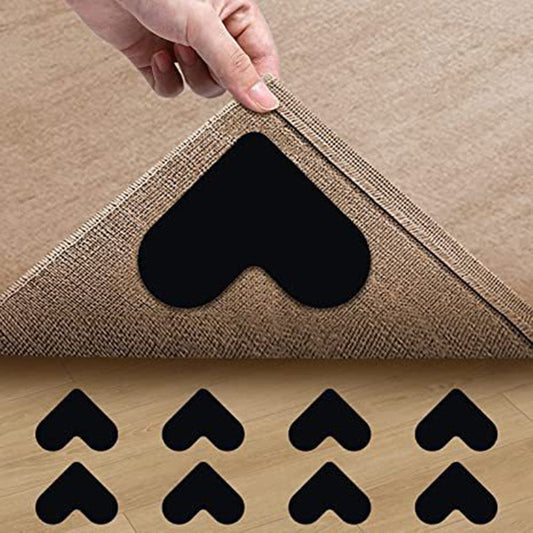 Antypoślizgowe podkładki pod dywan w kształcie serca, wielokrotnego użytku