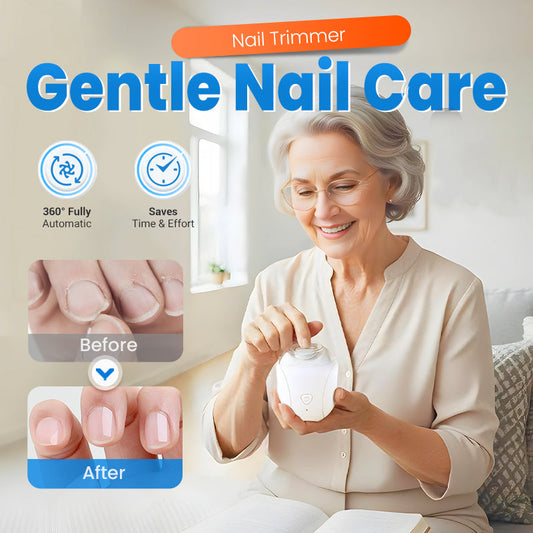 Elektryczna obcinaczka do paznokci dla niemowląt z lampką