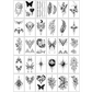 30 Sheets Waterproof Temporary Tattoos Stickers