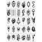 30 Sheets Waterproof Temporary Tattoos Stickers