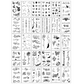 30 Sheets Waterproof Temporary Tattoos Stickers