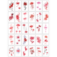 30 Sheets Waterproof Temporary Tattoos Stickers