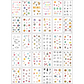 30 Sheets Waterproof Temporary Tattoos Stickers
