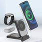 Składana Magnetyczna Ładowarka Bezprzewodowa 3 w 1