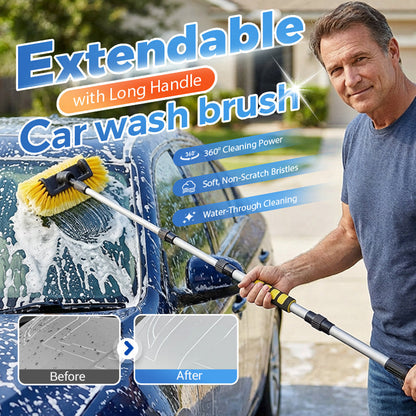 🔥50% Limited‑Time Discount! 💦360‑Degree All‑Round Cleaning Tool To Care For Your Car!🚗 Extendable Car Wash Brush – 60" Long Handle, 360° Clean! ✨ Reach higher, scrub smarter – gentle on paint, tough on dirt! 🧼💦