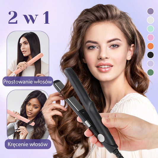 2 w 1 Mini lokówka & prostownica do włosów