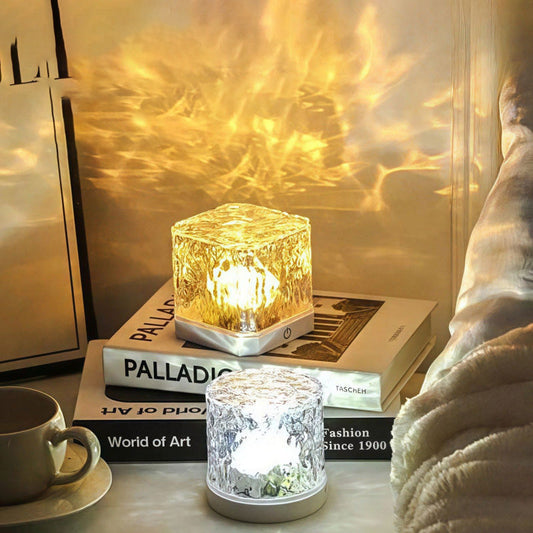 Lampa projektor z dynamicznym efektem fal wodnych