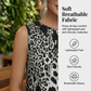 🎁New arrival 49% OFF💥Women's Leopard Print Sleeveless Midi Dress