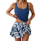 Tank Top & Side Tie Skirt Swimwear Set
