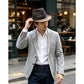 Summer Straw Fedora Sun Hat with Stylish Buckle Band