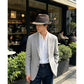 Summer Straw Fedora Sun Hat with Stylish Buckle Band
