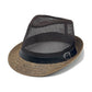 Summer Straw Fedora Sun Hat with Stylish Buckle Band