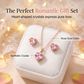 Women‘s 5-Piece Quartz Watch & Jewelry Set – Elegant Dress Watch with Floral Pattern, Matching Bracelet, Necklace, Earrings & Ring – Perfect for Birthday, Anniversary, Mother’s Day