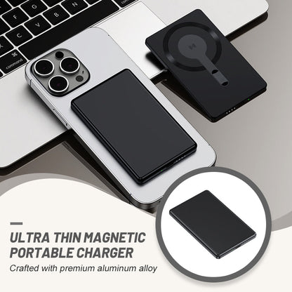 🔥HOT SALE 50%OFF 🔥5000mAH Ultra Thin Magnetic Portable Charger
