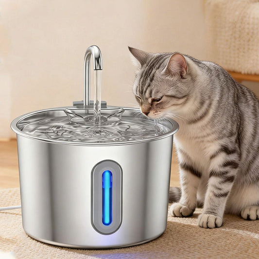 Stainless Steel Automatic Filtering Pet Water Fountain