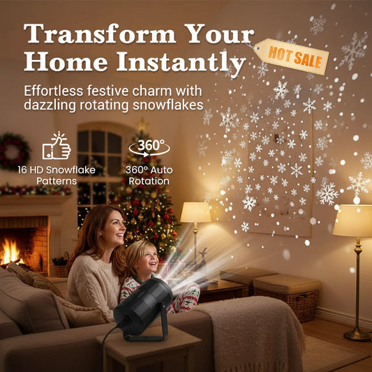 LED Christmas Rotating Projection Light