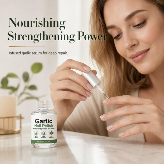 Garlic Nail Polish for Strengthening Brittle, Damaged Nails 15 ml