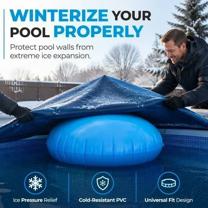 ❄️  50% OFF FOR LIMITED TIME!   ✨  Air cushion for round inflatable pool wintering: relieves ice pressure and protects the pool in winter 🏊
