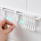 🔥🍳 No-Drill Track Hooks: 10 Sliding Hooks, Strong Adhesive, Space-Saving