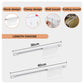 🔥🍳 No-Drill Track Hooks: 10 Sliding Hooks, Strong Adhesive, Space-Saving