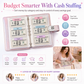 ✨💰 Lockable Glitter Budget Binder – 50 Cash Envelopes with Combination Lock